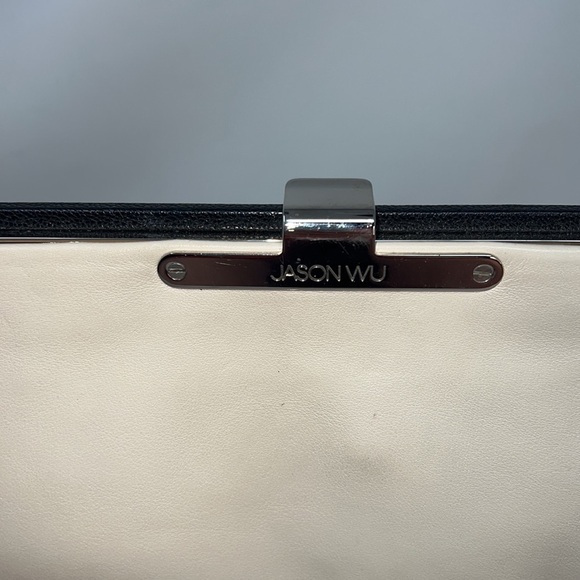 JASON WU Cream Leather Clutch Bag - Picture 2 of 14